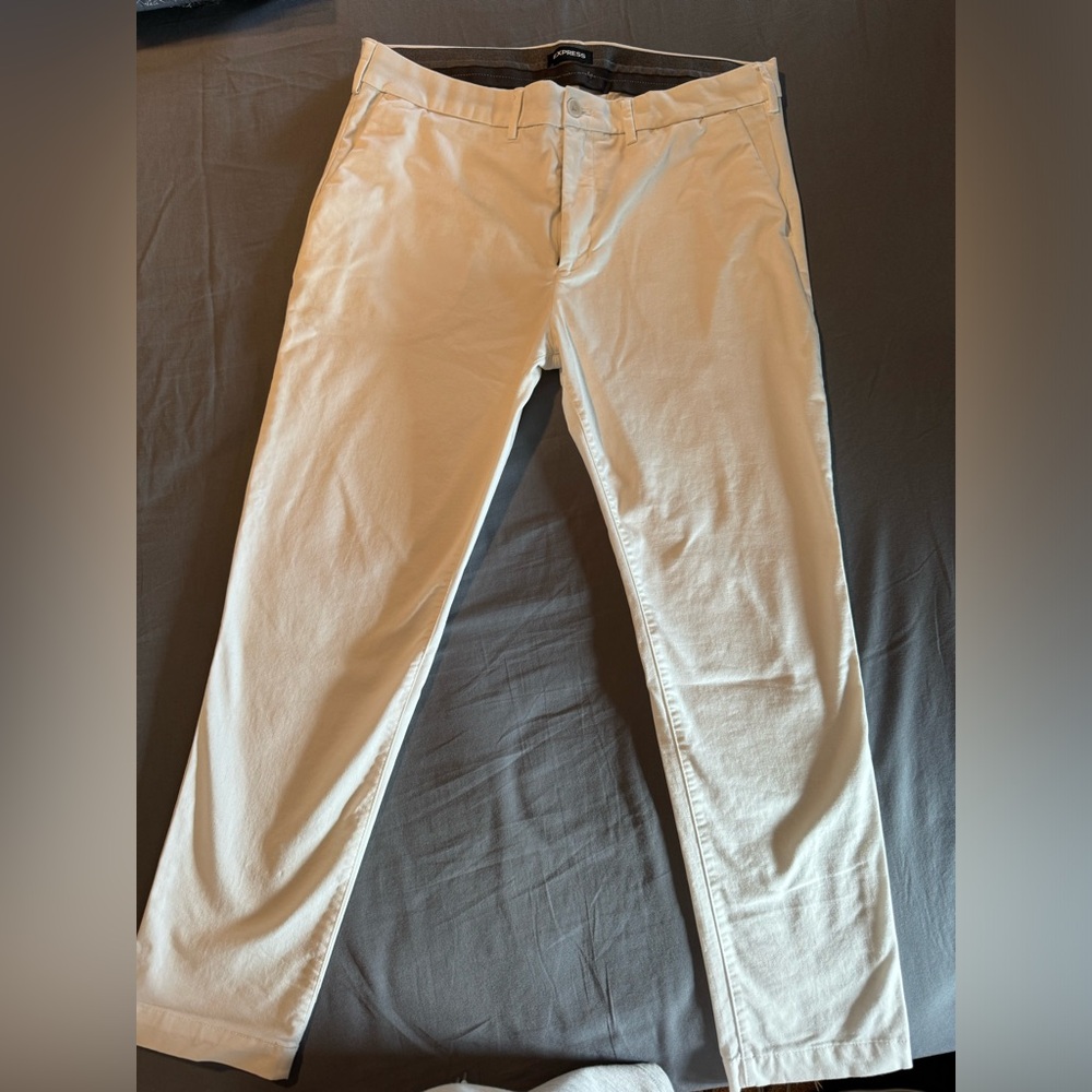 EXPRESS SKINNY WHITE PANTS 36x30
